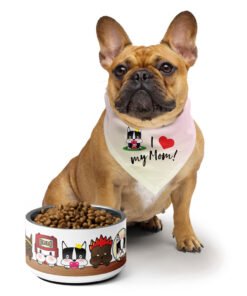 Frenchie pet bowl