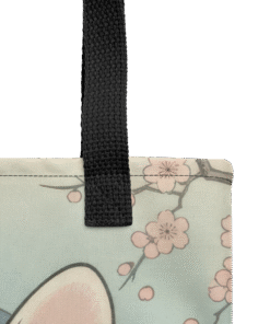 Custom eco-friendly Trendy Tote Bag with Japanese style French Bulldog portrait