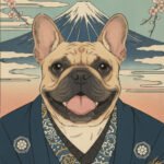 Custom Japanese-Style Semi-Realistic Pet Portrait – Spring Male Edition